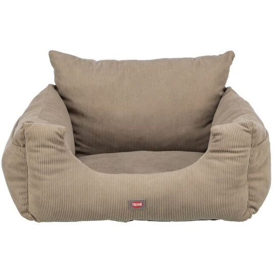 Trixie Hunde Autositz Hundesitz Reisebett Hundebett 55 × 30 × 50 cm taupe Reisen