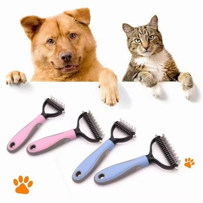 Hundebürste Unterwolle Langhaar Unterfell Bürste Entfilzer Striegel Hund Katze