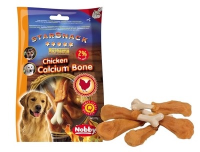 Nobby Hunde Barbecue Chicken Calcium Bone 70g Drumsticks Huhn Leckerli Snack