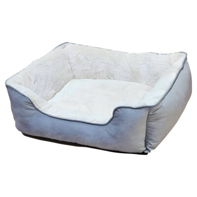 Nobby Hundebett Tofa grau/beige eckig Komfortbett Kuschelbett Bett Hund