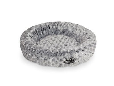 Nobby Donut Arusha Hundebett 45cm Schwarz Pink Katzenbett Kissen Hund Katze