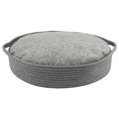 Nobby Korb mit Kissen Nola grau Ø45cm Kissen Hundebett Katzenbett Hund Katze