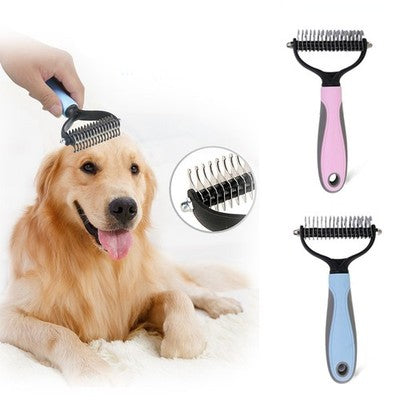 Hundebürste Unterwolle Langhaar Unterfell Bürste Entfilzer Striegel Hund Katze