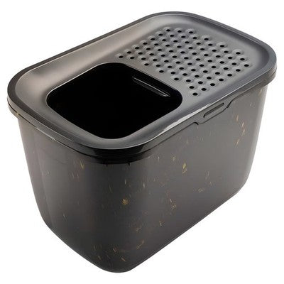Nobby SAVIC Katzentoilette Hop In schwarz/gold 59x39x39,5cm Toilette Klo Katze