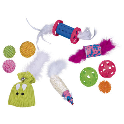 Nobby Starter Set 10-teiliger Spielzeugmix für Kitten Katzenspielzeug Katze