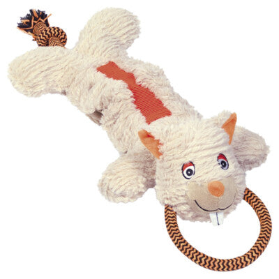 Nobby Hundespielzeug Plüsch Nager mit Seil 59cm quietschend Spielzeug Hund