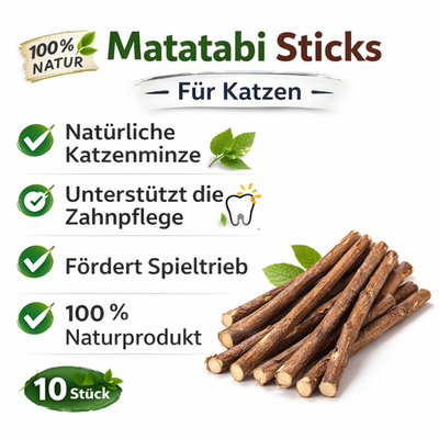 10 x original Matatabi Katzenminze Sticks Cat Nip Kausticks kauen spielen