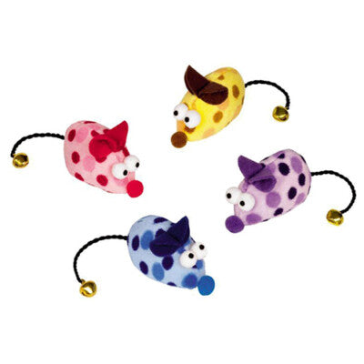 Nobby Maus mit Katzenminze 6,5cm 2er Pack Katzenspielzeug Katze Spielzeug