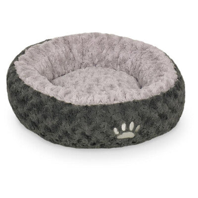 Nobby Donut Seoli Hundebett dunkelgrau/hellgrau Katzenbett Kissen Hund Katze