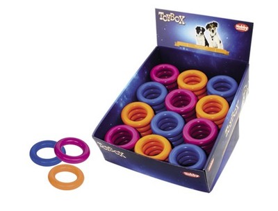 Nobby Hundespielzeug Ring Vollgummi 9cm Spielzeug Hund robust Denta Zahnpflege