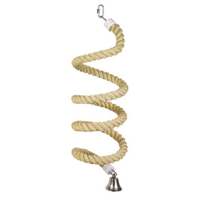 Nobby Käfigspielzeug Sisal Seil Spirale mit Glocke Sittich Papagei Vogel