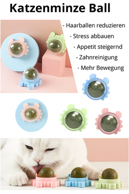 Katzen Leck Kugel Ball Katzenminze Leckenball Spielzeug Katze Gesundheit