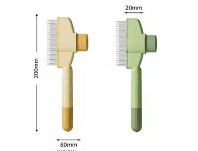 Pfotenmond Fellblitz Bürste Katzen, Selbstreinigender Flohkamm Fellpflegebürste