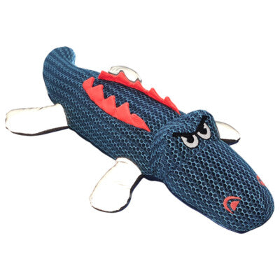 Nobby Hundespielzeug Krokodil Mesh 37cm quietschend reflektierend Spielzeug Hund
