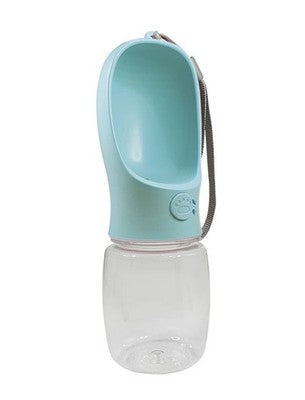 Nobby Trinkflasche 2in1 mint pink auslaufsicher Trinkwasserflasche Napf Hund