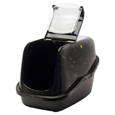 Nobby SAVIC Katzentoilette Nestor 56x39cm schwarz/gold Toilette Klo Katze