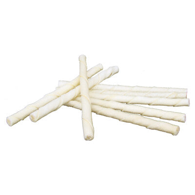 Nobby White n Tasty Kausticks 165g Kaurollen getrocknete Rinderhaut gedreht