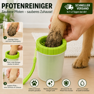 Pfotenreiniger; Reiniger für Hundepfote Pfotenbürste; 2 Größen