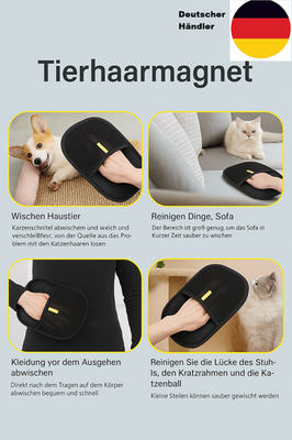 Tierhaarentferner Handschuh Haustierpflege Bürste Sofa Teppich Kleidung Fussel