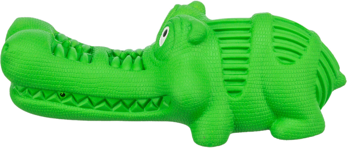 Trixie Hundespielzeug Snack-Krokodil grün 18cm Hunde Leckerlis füllbar Snack