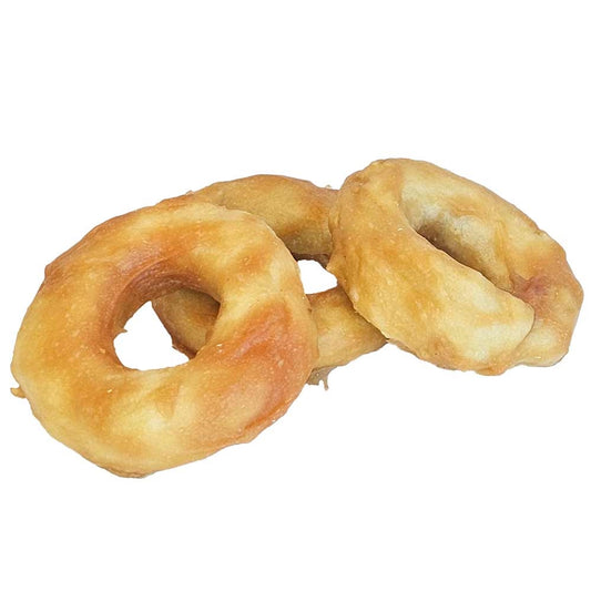 Nobby Hunde Leckerli BBQ Chicken Donuts Kollagen für gesunde Gelenke 110g Snack