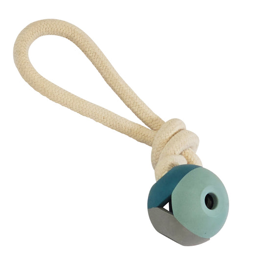 Nobby Hundespielzeug Ball Vollgummi mit Seilen robust massiv Spielzeug Hund