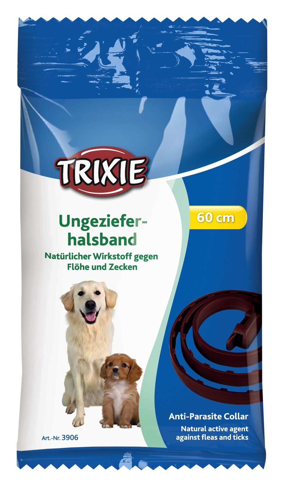 Trixie Flohhalsband Zeckenhalsband Ungezieferband für Hunde, Hund, Dog,  60 cm*
