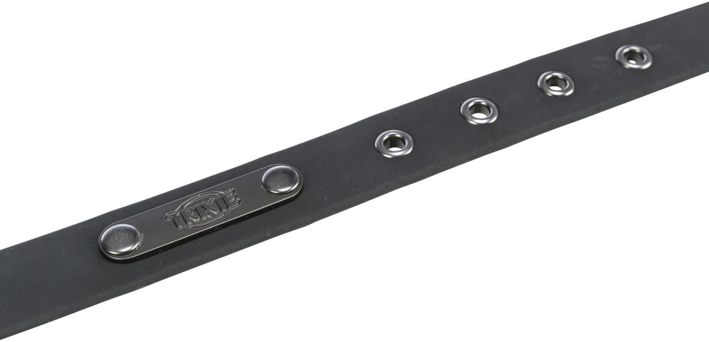 Trixie CityStyle Halsband Hund Dog Gurtband PVC-Ummantelung schwarz