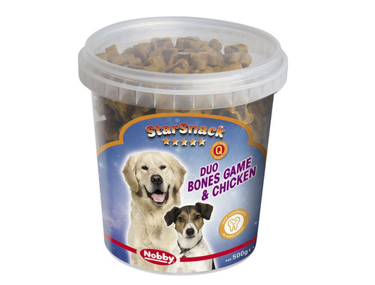 Nobby  StarSnack "Duo Bones Game & Chicken"Dose 500 g Hund Dog Snack leckerlie