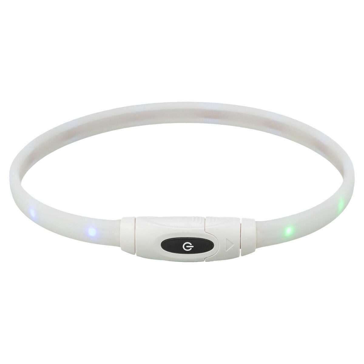 Trixie LED Leuchthalsband Leuchtring Leuchtband Light Band USB kürzbar Silikon