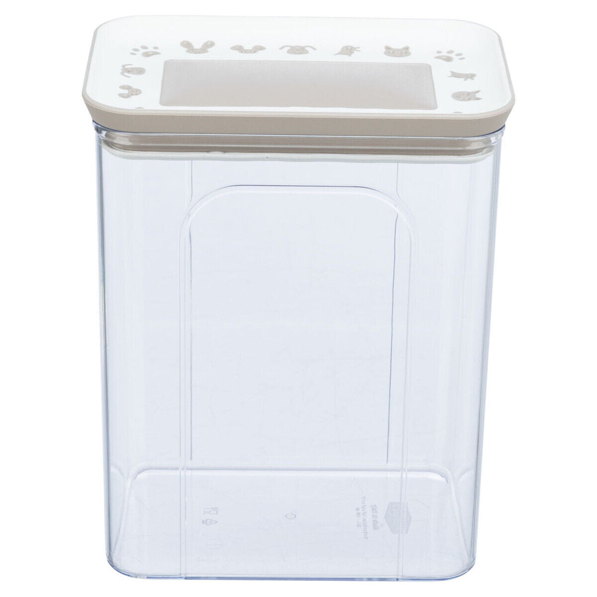 Trixie Futter- und Snackdose 2,2 L transparent/weiß für Hunde Katzen Leckerlies