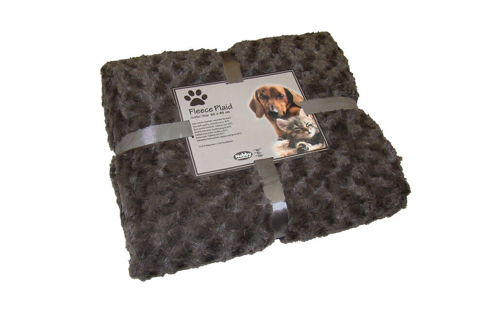 Nobby Fleece Plaid "SUPER SOFT"braun S 60 x 85 cm Decke Hundedecke Hund Dog