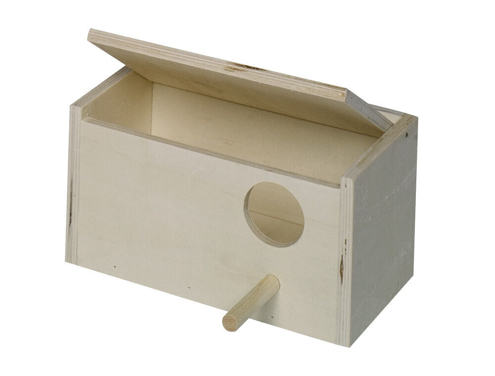 Nobby Wellensittich NistkastenLoch rechts; 21 x 13x x 12,5 cm Vogel Haus Kasten