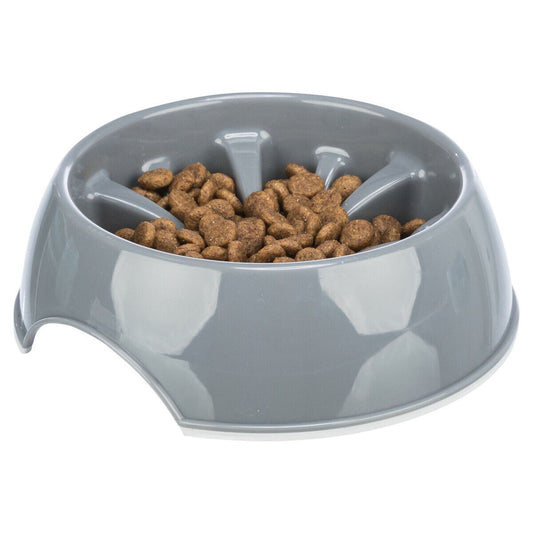 Trixie Slow Feeding Kunststoffnapf Anti-Schling-Napf Anti Schling Napf
