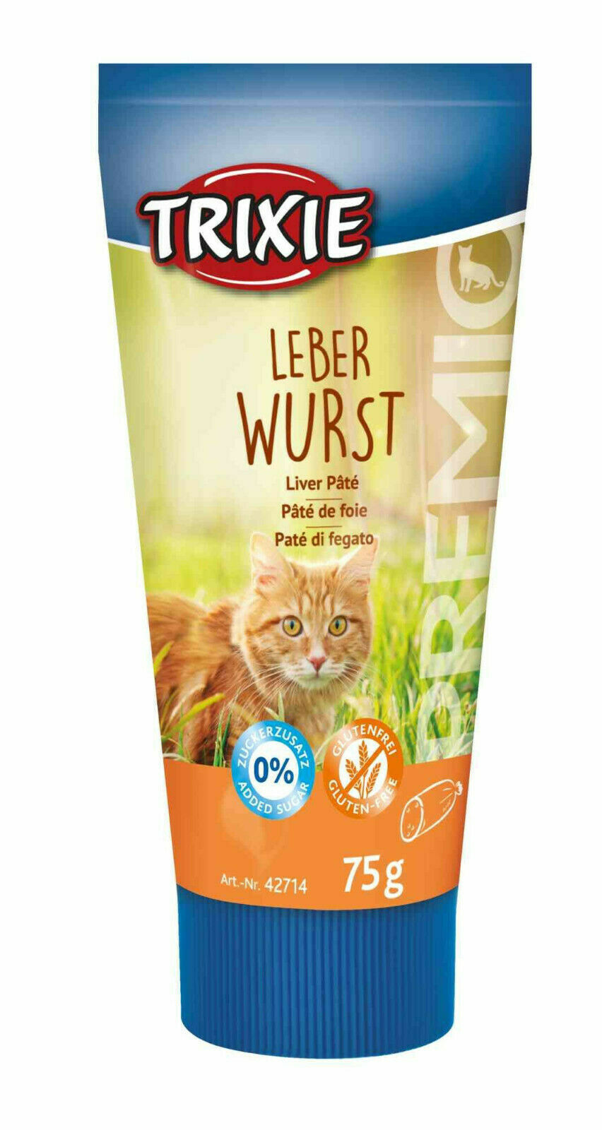 6x Trixie PREMIO Creme Leberwurst,Geflügel, Bacon,Rindfleisch,Lach oder Lamm