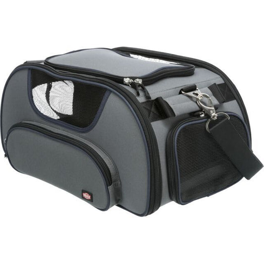 Trixie Airline Tasche Wings grau blau bis 20kg Flugreisetasche Hund Urlaub