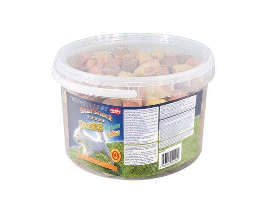 Nobby  StarSnack Cookies "Duo Maxi Colour"Eimer 1,3 kg Hund Dog Snack leckerlie