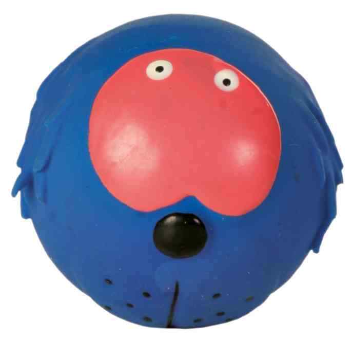 Trixie Ball Faces  6 cm Latex diverse Motive mit Stimme Hundespielzeug Balltier