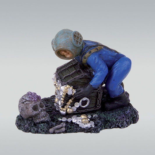 JBL Action Air Treasure Hunter Dekofigur Taucher mit Luftantrieb Aquarien Fische