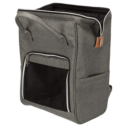 Trixie Rucksack Ava grau für kleine Hunde Transport Unterwegs