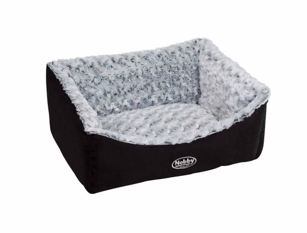 Nobby Komfort Bett eckig "ARUSHA"schwarz 60 x 48 x 19 cm Hund K�rbchen