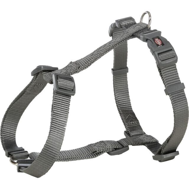 Trixie Premium Hunde H-Geschirr schwarz Hunde Dog