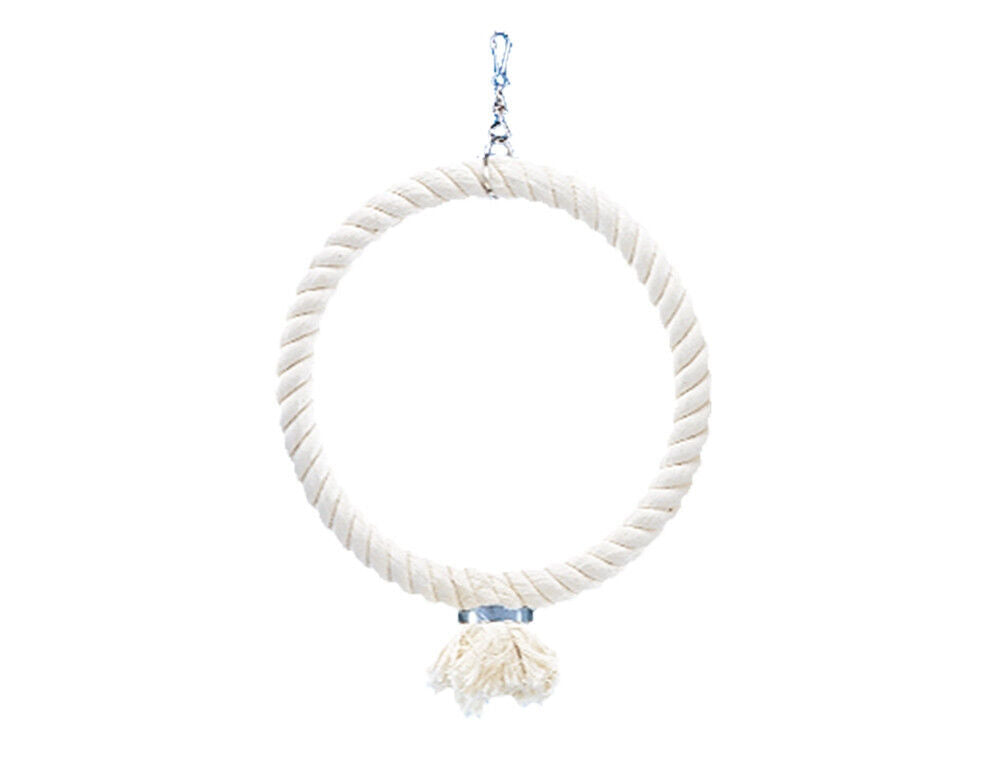 Nobby Cage Toy, Kletterring aus Baumwolleweiss mittel; 29 cm Sittiche Papageien
