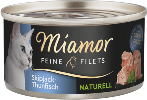 6 Stück Katze Katzenfutter Nassfutter Miamor Feine Filets Naturel 6 x 80 g