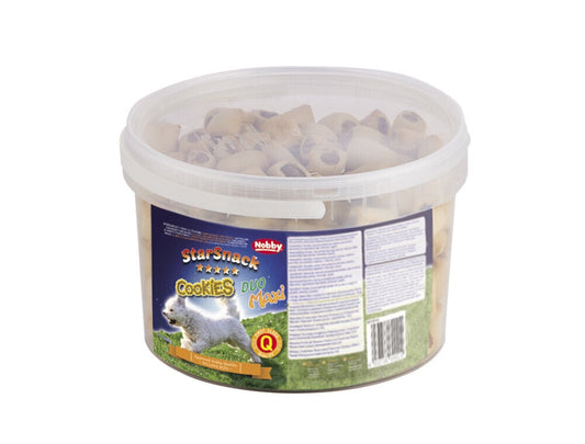 Nobby  StarSnack Cookies "Duo Maxi"Eimer 1,3 kg Hudn Dog Snack leckerlie