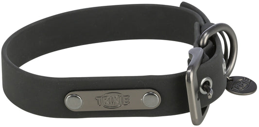 Trixie CityStyle Halsband Hund Dog Gurtband PVC-Ummantelung schwarz