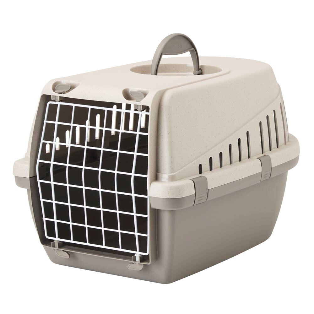 Nobby Transportbox Happy Planet "TROTTER 1"grau; 49 x 33 x 30 cm Hudn Dog Katze