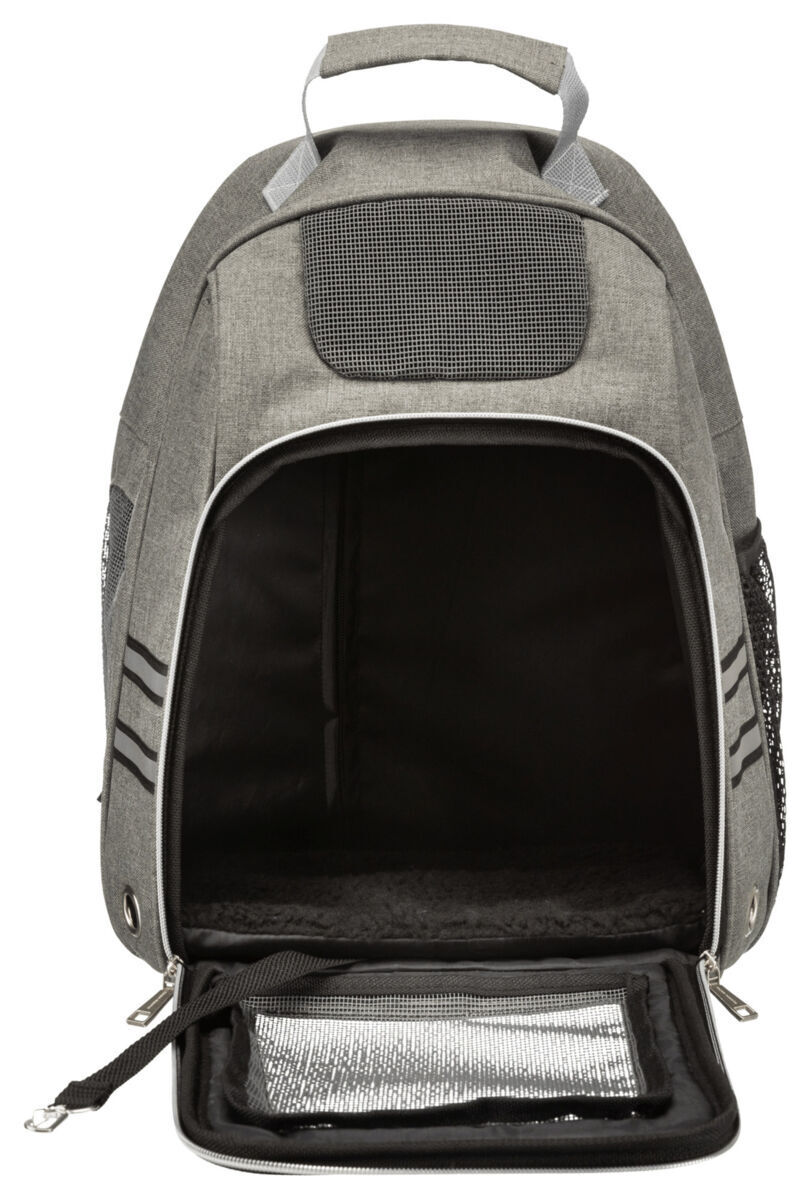 Trixie Rucksack bis 6 kg Dan Grau für Hunde Sichtfenster Transport unterwegs