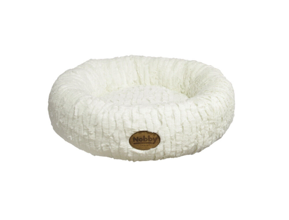 Nobby Donut NOVA ivory weiss 45 cm Bett Liegeplatz Hund Dog katze Cat