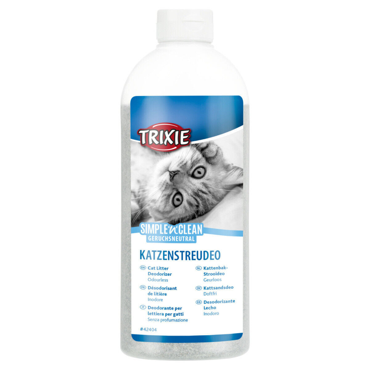 Trixie Simple'n'Clean Katzenstreudeo Aktivkohle Babypuderduft Katzentoilette